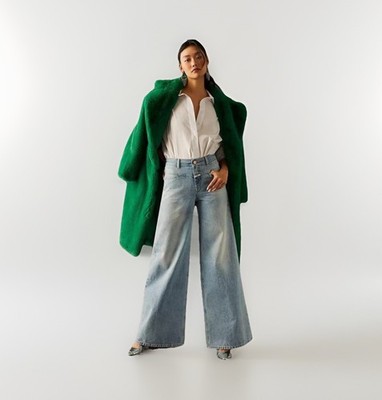 Anthropologie CLOSED Flared X Wide Leg Heritage Organic Jeans Size 30 NWT