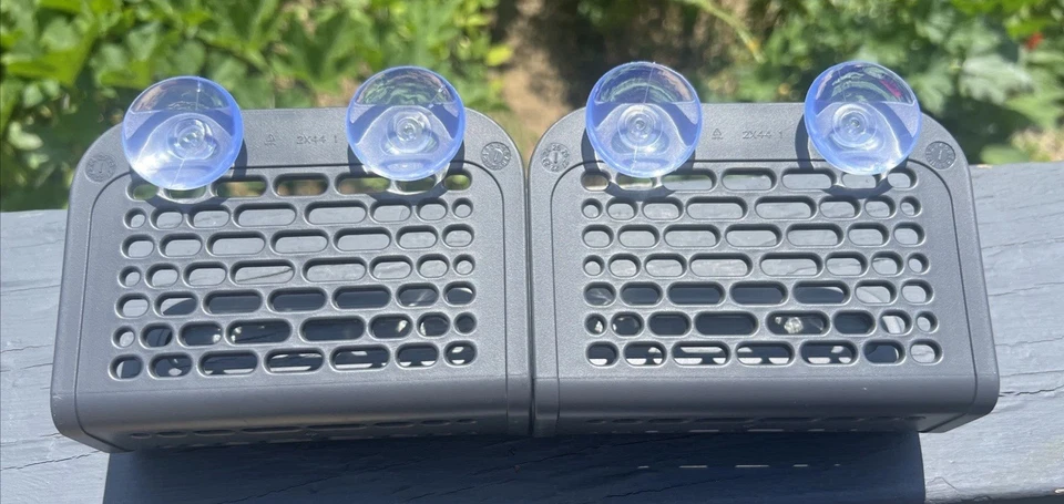 2 soportes para carrito de esponja Rubbermaid organizadores de cocina ventosa apta para lavavajillas. Foto 3 de 3