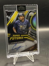 2026 Topps Chrome Black #SFA-CSI Chandler Simpson Super Futures Auto Gold #/50
