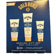New Gold Bond Healing Gift Set Body, Hand Foot Cream with Aloe