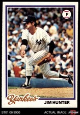 1978 Topps #460 Catfish Hunter Yankees HOF 4 - VG/EX