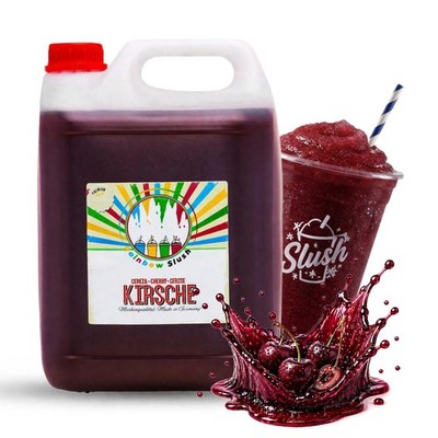Hopser Funfood Rainbow Slush Sirup Kirsch Geschmack 5L 1:5 AZO & glyzerinfrei