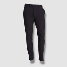 Calvin Klein Men's Black Solid Slim Fit Dress Pants Size 33W 30L