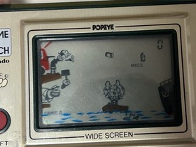 RARE Japan Nintendo Game & Watch Popeye Wide Screen TESTED WORKING