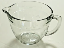 Pampered Chef 4 Cup Glass 1 QT Measuring Mixing Batter Bowl #89 - NO Lid, USA