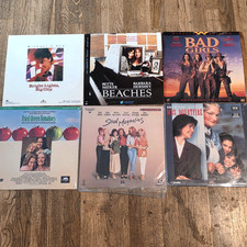 6 Laserdisc Lot - Beaches, Bad Girls, Fried Green Tomatoes, Mrs Doubtfire, MORE