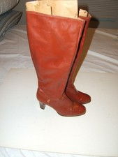 Cobbies Vintage Women's Brown Leather Tall Heeled Boots size 7