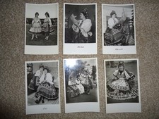 6 (six) real photo PCs Sarkoz Hungary ethnic folk costume