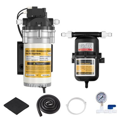 RO Delivery Demand Pump with Pressurized Accumulator Tank 110V Quiet Water Bo...