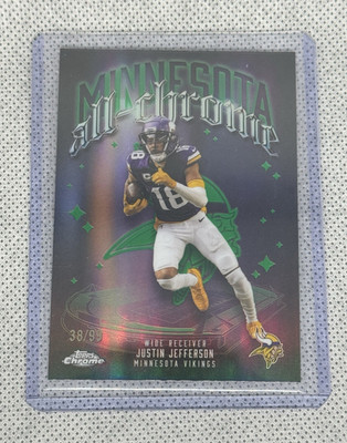 Topps 2025 Topps Chrome All-Chrome Team Justin Jefferson ACT-6 /99