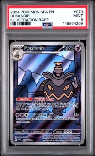 PSA 9 - Dusknoir - Illutration Rare - 2024 - Shrouded Fable - 70/64