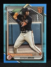 🔥🔥2024 Bowman Rayner Arias - Aqua /499 Giants BD-189🔥🔥