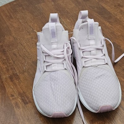 Puma Enzo Weave Women s Trainers Light Purple White Sneakers US 7C Athletic Shoe