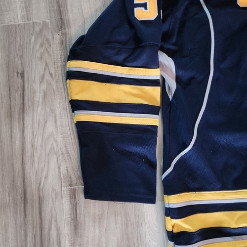 REEBOK CCM NHL Buffalo Sabres Tyler Myers #57 Stitch Jersey w/ Fight Strap 54 - Picture 5 of 13