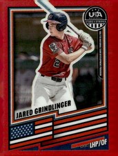 2026 Panini Stars & Stripes -Jared Grindlinger #87 - Red Prizm 370/399
