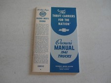 1941 Chevy Truck Owners Manual Glove Box Book Cool Book 1941 Chevy Truck Owners Manual Glove Box Book Cool Book