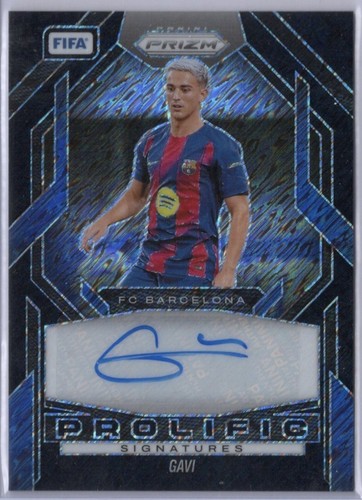 2025-26 PANINI FIFA PRIZM GAVI BLACK SHIMMER PROLIFIC SIGNATURES AUTO 1/1