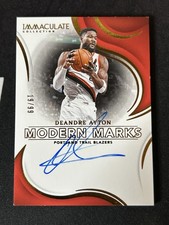 2023-24 Panini Immaculate Collection #MM-DEA Deandre Ayton Modern Marks Auto /99