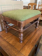 Tell City Chair Company Solid Hard Rock Maple Andover Footstool Ottoman