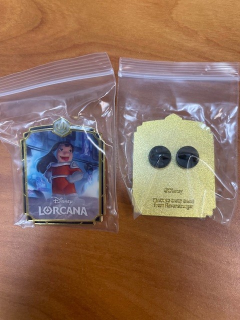 Disney Lorcana Lilo, Exclusive League Promo Pin - Set 9 Fabled 