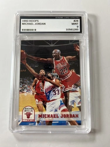 Michael Jordan Graded Cards Mint 9. 1993-94 SkyBox #28