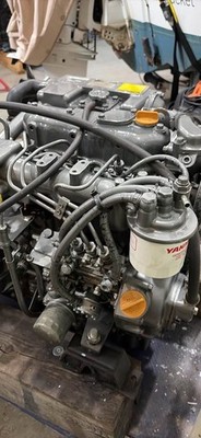 Yanmar 3JH2E ,  Marine Diesel Engine 38 HP transmission and panel/harness