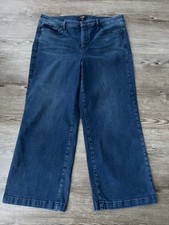 NYDJ Teresa Wide Leg Ankle Jeans Womens 14
