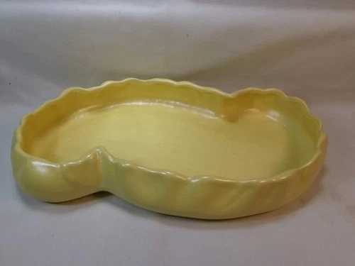 Vintage Haeger USA Pottery S Shaped Shallow Versatile Trinket Dish Planter