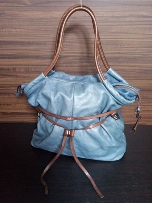 Sofia C. Tote Bag Leather Double Handle Royal Blue Large Japan