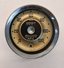 Smiths Gold Face 120 Mph Speedometer Sn 610508 Fits Austin-healey 100-6 Bn4 6 Smiths Gold Face 120 Mph Speedometer Sn 610508 Fits Austin-healey 100-6 Bn4 6