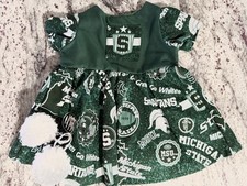 American Girl Doll Michigan State Univ Cheerleader 3 pcs 