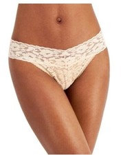 I.n.c. International Concepts Women's Lace Thong Underwear , Almond Latte, XL