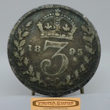 1895 Great Britain Silver 3 Pence - #C54653NQ