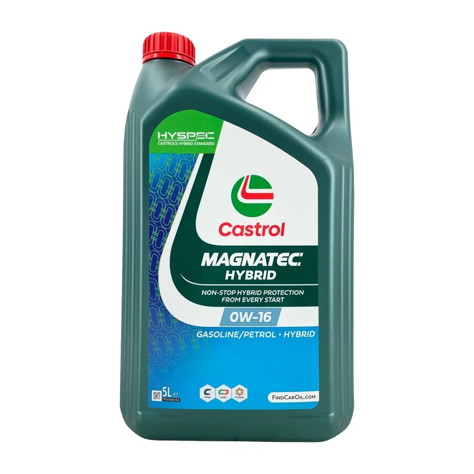 CASTROL Magnatec Hybride 0W-16 Huile Moteur, ILSAC GF-6B, API SP, 2x5 Litres - Photo 2/3
