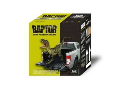 U-POL Raptor Black 0820V Bed Liner Kit   4 Quarts, 2K Urethane, UV Resista
