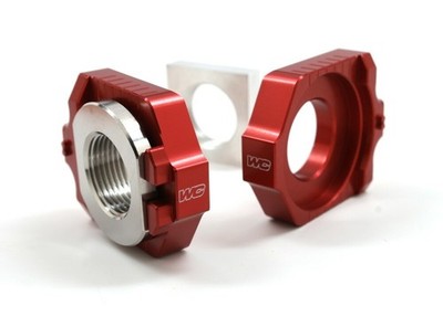 Works Connection 17-256 Elite Axle Blocks Kit - Red