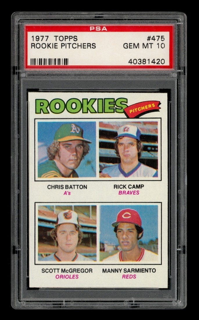 1977 Topps Set-Break #475 Rookie Pitchers PSA 10 GEM MINT