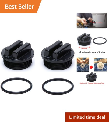 #ad #ad Efficient Winterizing Solution: 1 1 2 Inch Black Pool Filter Drain Plug 2 Pack $9.99