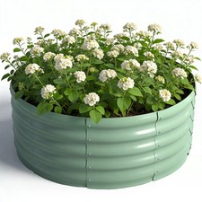 Galvanised Steel Raised Garden Bed Outdoor Use Flower Vegetable Planter Grow Box