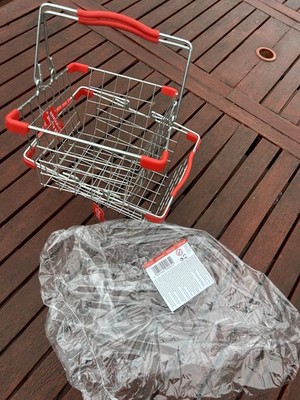Neu Einkaufskorb Lebensmittel Präsentationsbox Kinder Geschirr Einkaufen Rollenspiel 