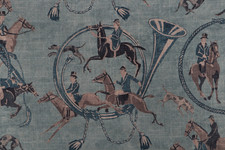 1 Pair Drapes More Available New Equestrian Toile 2 colors Horse Made USA