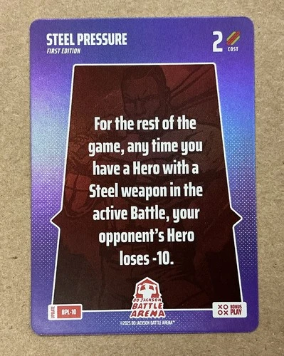 2025 Bo Jackson Battle Arena Update #BPL-10 Steel Pressure Bonus Play Foil