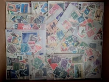 WORLDWIDE, LOT OF 1000 STAMPS IN GLASSINES, PERSONAL COLLECTION, VALUABLE, CLEAN