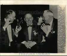1955 Press Photo Ted Lyons, Bill Stewart & Gaby Hartnett, Baseball, Philadelphia
