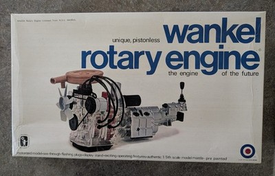 NIB Vintage 1973 Entex Mazda Wankel Rotary Engine Model Kit 1/5th scale 8201
