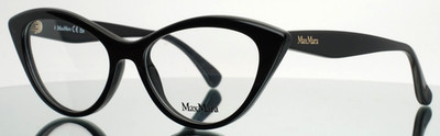 MAX MARA MM5083 001 Black Womens Cat Eye Full Rim Eyeglasses 53-16-140 B:39