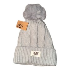 UGG Gray Winter Beanie Hat NWT