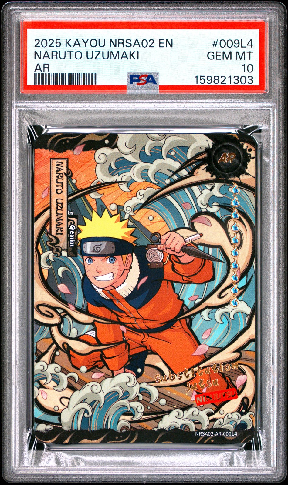 KAYOU Naruto Series 2 Jin Chapter Naruto Uzumaki AR 9 (NRSA02-AR-009L5) PSA 10