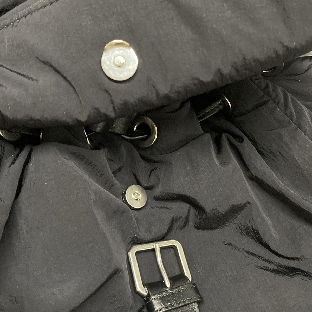 BOTTEGA VENETA Crossroads Backpack - Black Nylon Leather A********* Backpack thumbnail 12