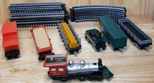 C&C Railways Electric Train Set w/ 7 Cars & 24 Tracks – No Charger – Used